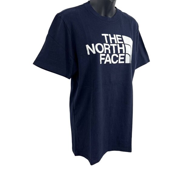 The North Face Men Blue Navy Short Sleeve Tee Shirt Crew Small S Cotton EUC - Picture 3 of 7